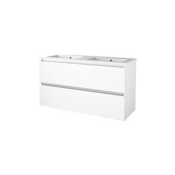 Sanibell Basicline møbelsæt 120x46cm, Hvid højglans